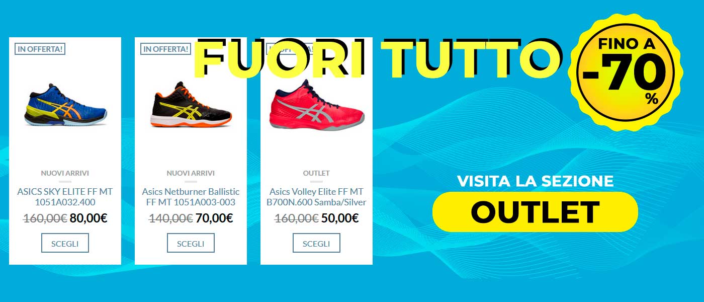 scarpe volley outlet